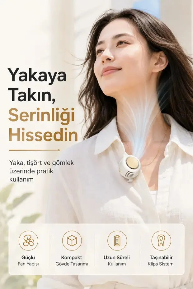 glorvio Taşınabilir Mini Bel Fanı